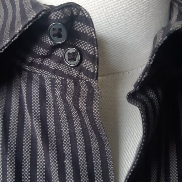 INC International Concepts SZ M Bengal Striped 100% Cotton Men's Button Up Shirt - Picture 10 of 15